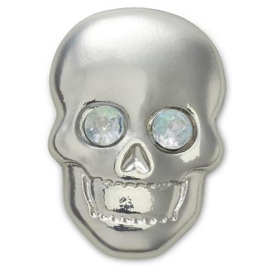 Jibbitz caveira prata unico