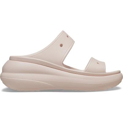 Sandália crocs classic crush platform sandal quartz