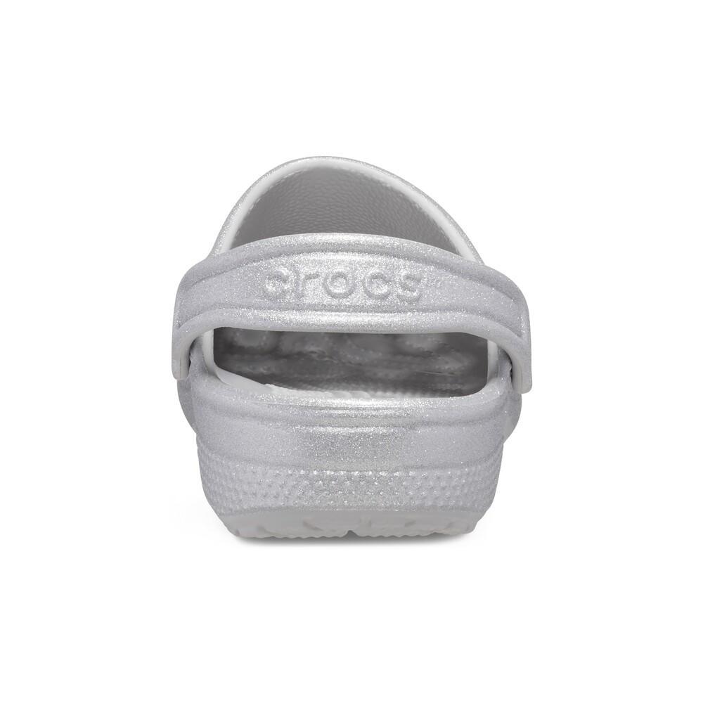 Sandália crocs classic clog glitter infantil silver glitter - 6
