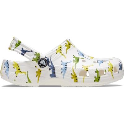 Sandália crocs classic character print clog t dinosaur