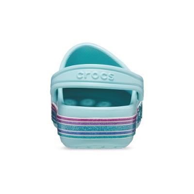 Sandália crocs classic rainbow glitter clog t pure water