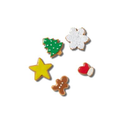 Jibbitz™ mini cookies 3d pack com 5 peças unico