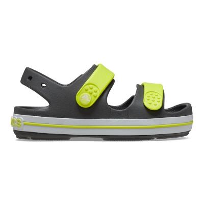 Sandália crocs crocband cruiser sandal k slate grey/acidity