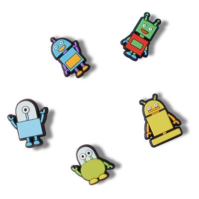 Jibbitz™ pequenos robôs pack com 5 peças unico