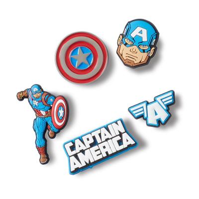 Jibbitz™ capitão américa pack com 5 unico