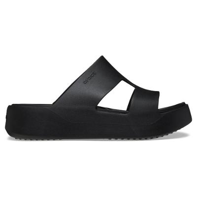 Sandália crocs getaway platform h-strap black