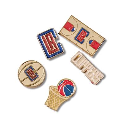 Jibbitz™ nba los angeles clippers pack com 5 peças unico