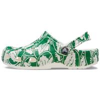 Sandália crocs classic duke print clog t green ivy - 3