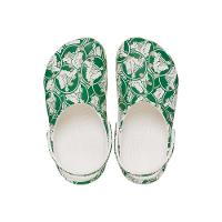 Sandália crocs classic duke print clog t green ivy - 5