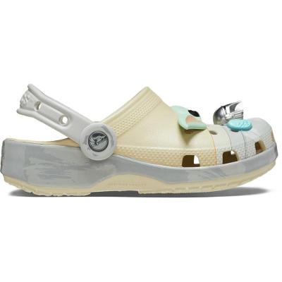 Sandália crocs classic grogu clog k bone
