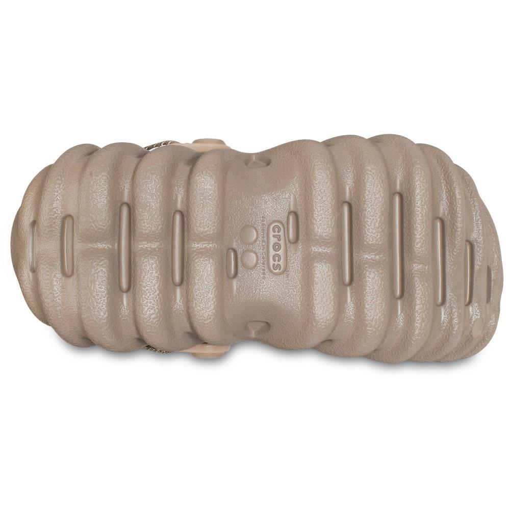 Sandália crocs echo clog t khaki - 5