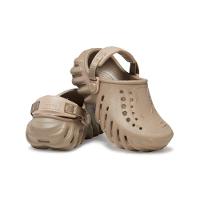 Sandália crocs echo clog t khaki