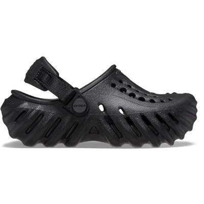 Sandália crocs echo clog t black