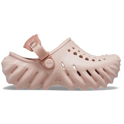 Sandália crocs echo clog t pink clay