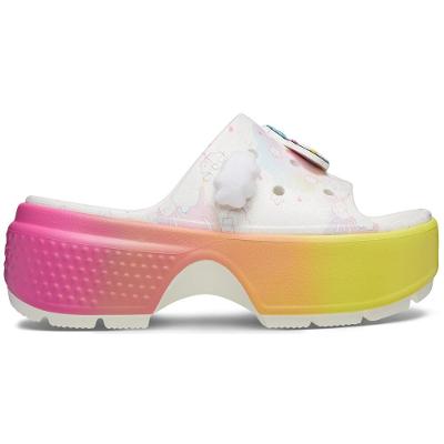 Sandália crocs ursinhos carinhosos stomp slide white