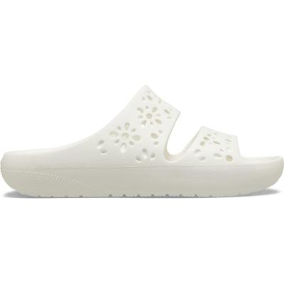 Sandália crocs classic floral cut out sandal chalk