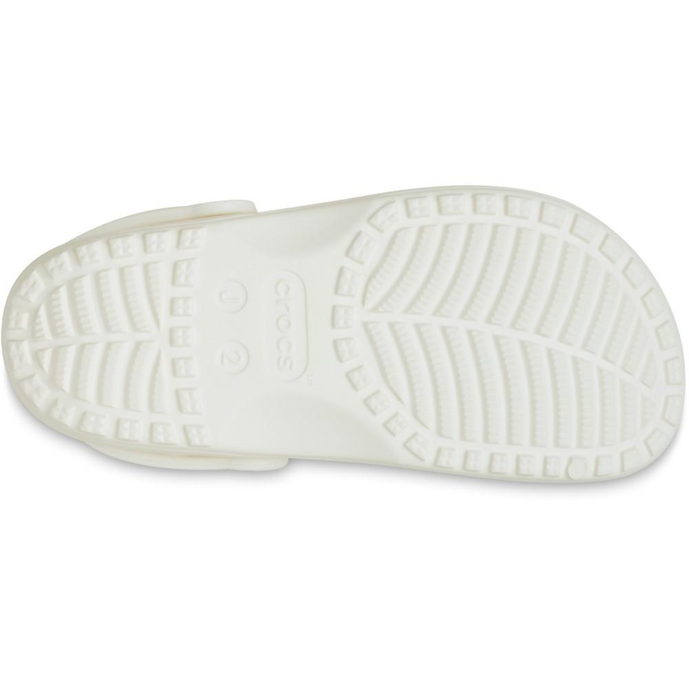 Sandália crocs classic floral cut out clog k chalk - 6