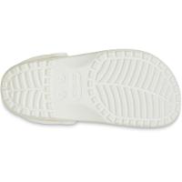 Sandália crocs classic floral cut out clog k chalk - 3