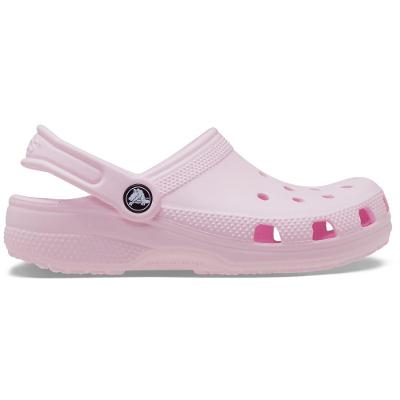 Sandália crocs classic clog kids t pink milk