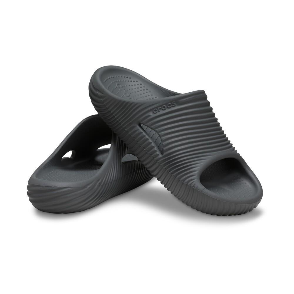 Chinelo crocs mellow tide recovery slide slate grey - 5
