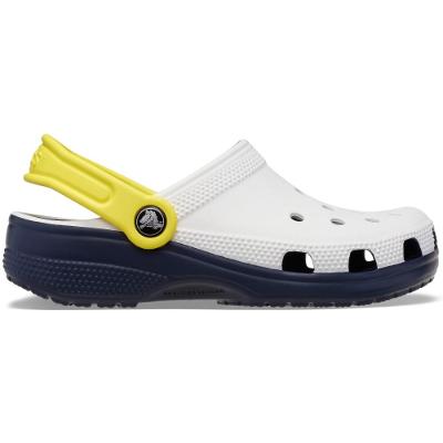 Sandália crocs classic retro sport clog k white
