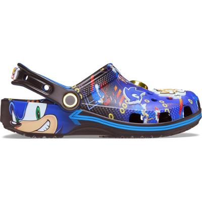 Sandália crocs sonic print classic clog k multi