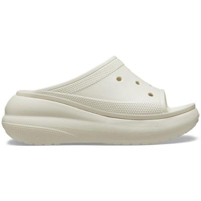 Chinelo crocs classic crush slide  bone