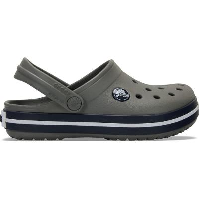 Sandália crocs crocband clog kidst smoke/navy