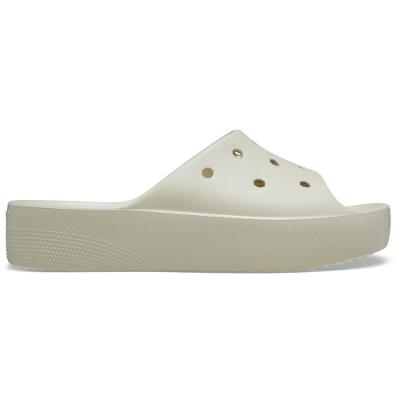 Sandália crocs classic plataform slide bone