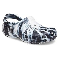 Sandália crocs classic marbled clog juvenil black/white - 2