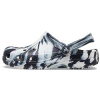 Sandália crocs classic marbled clog juvenil black/white - 3