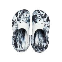 Sandália crocs classic marbled clog juvenil black/white - 5
