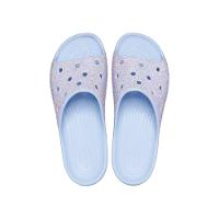 Chinelo classic plataform glitter slide blue calcite/multi - 1