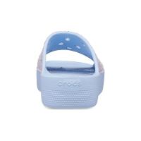Chinelo classic plataform glitter slide blue calcite/multi - 7