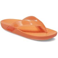 Chinelo crocs splash shine flip persimmon - 5