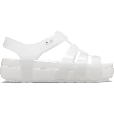 Sandália crocs splash glossy fisherman white