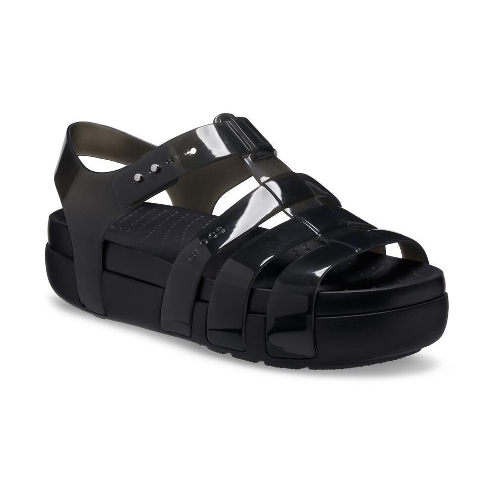 Sandália crocs splash glossy fisherman black - 2