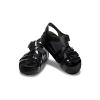 Sandália crocs splash glossy fisherman black - 1