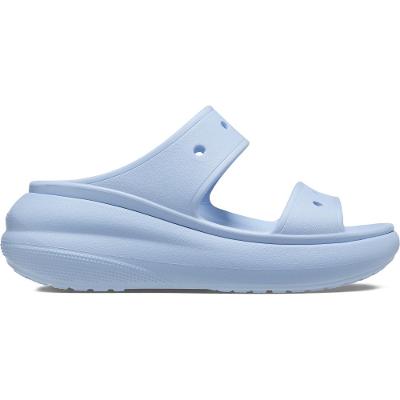 Sandália crocs classic crush platform sandal blue calcite
