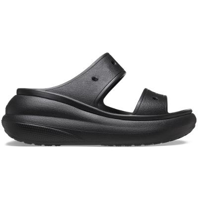 Sandália crocs classic crush platform sandal black