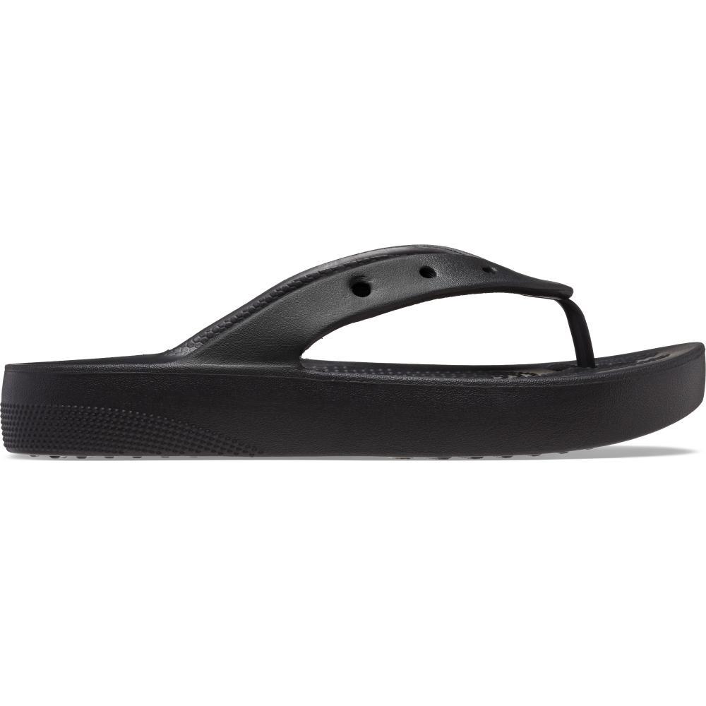 Chinelo crocs classic plataform flip black - 1