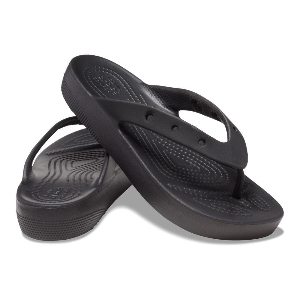 Chinelo crocs classic plataform flip black - 2