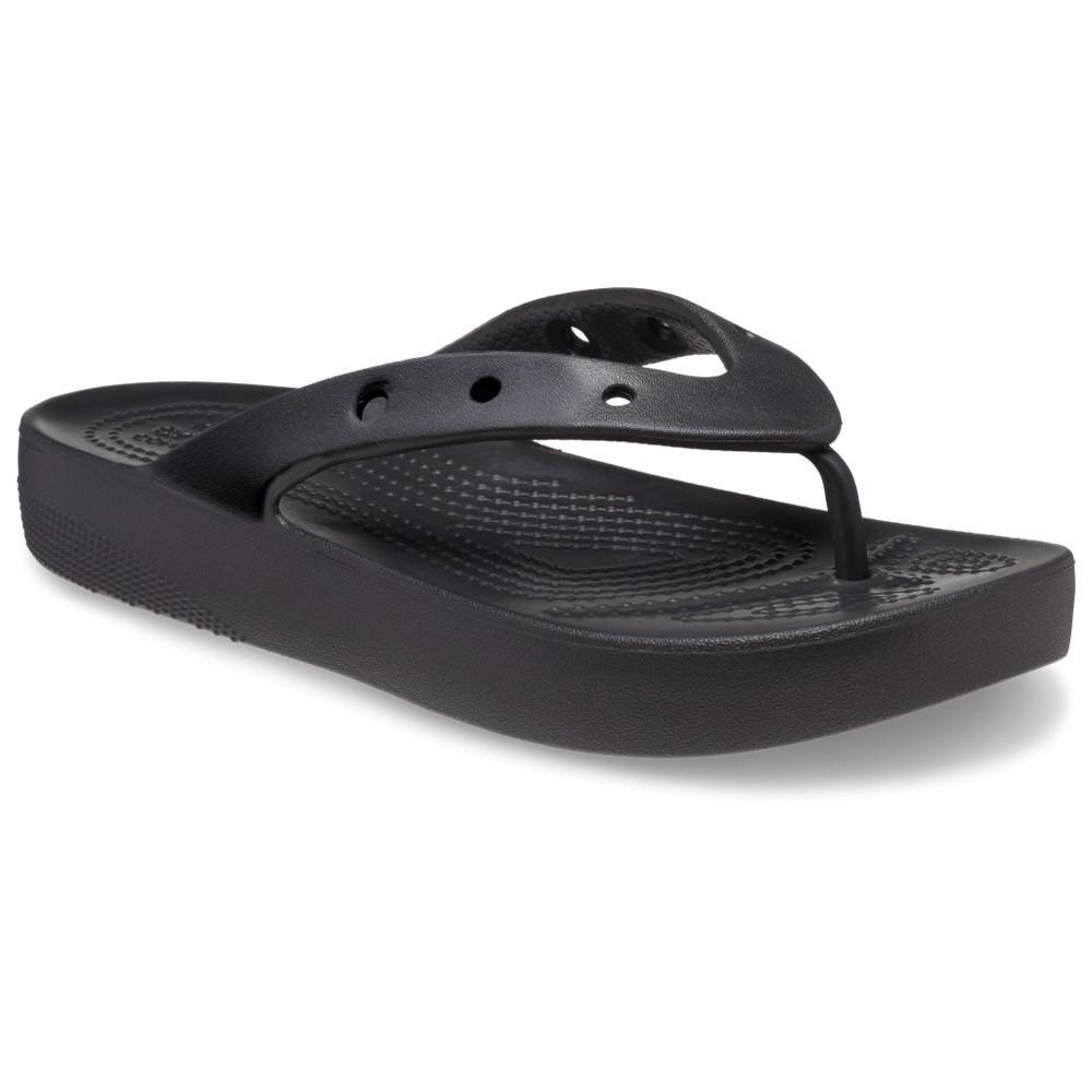 Chinelo crocs classic plataform flip black - 5