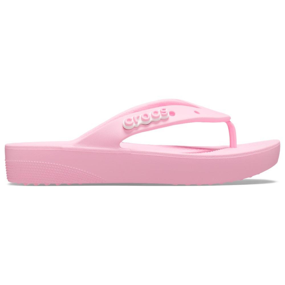 Chinelo crocs classic plataform flip flamingo - 2