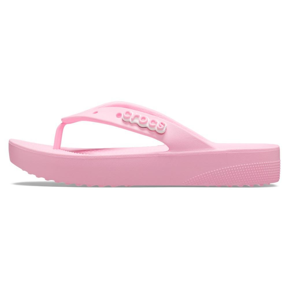 Chinelo crocs classic plataform flip flamingo - 3