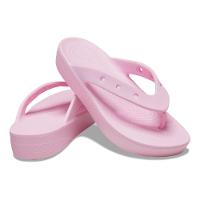 Chinelo crocs classic plataform flip flamingo