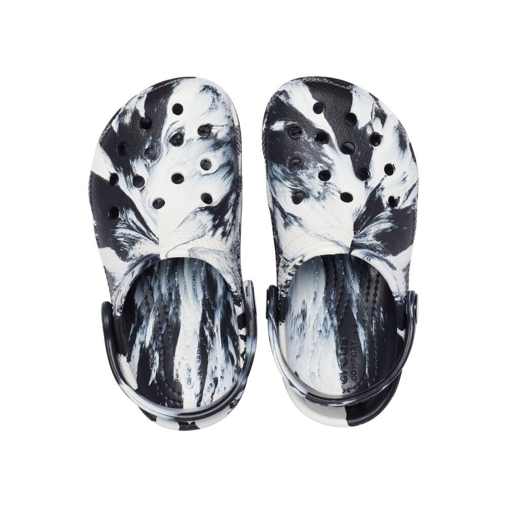 Classic marbled clog t black/white - 5