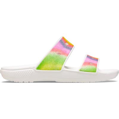 Classic crocs spray dye sandal white/multi
