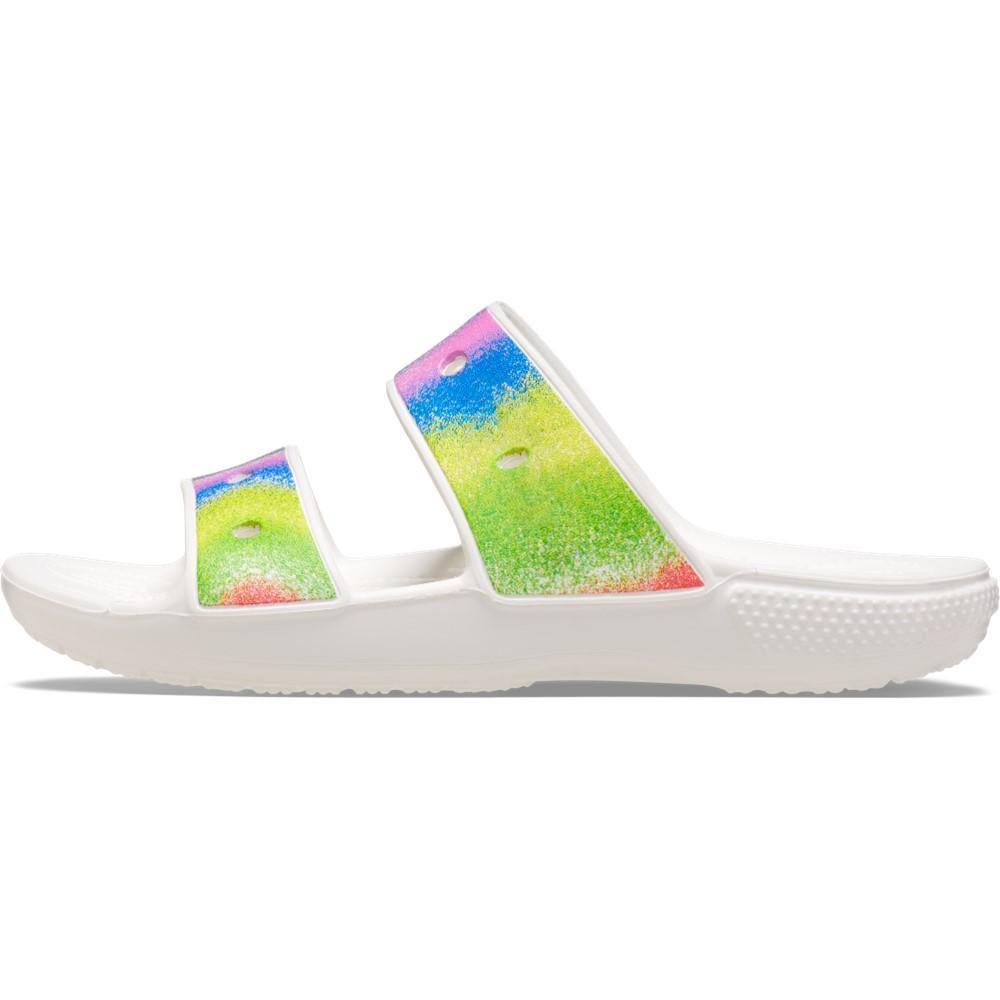 Classic crocs spray dye sandal white/multi - 2