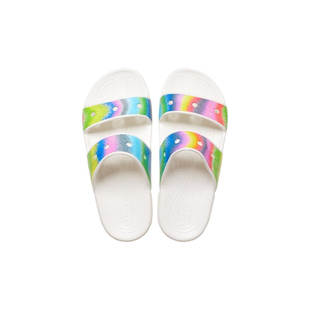 Classic crocs spray dye sandal white/multi - 3